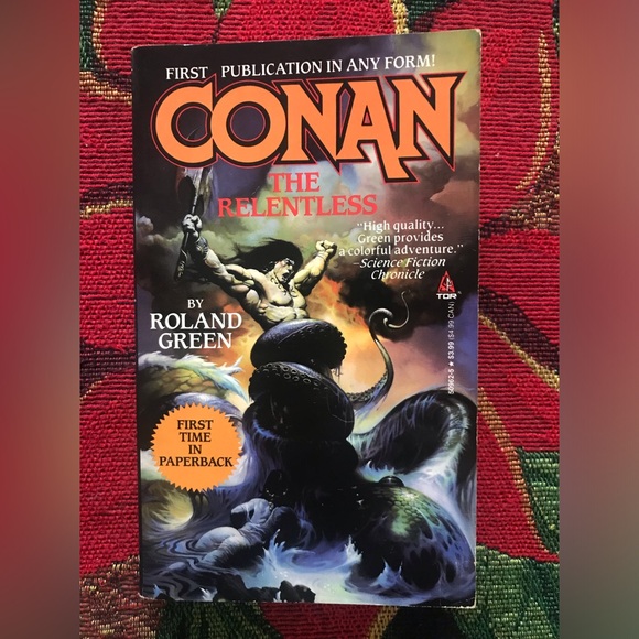 CONAN THE RELENTLESS PAPERBACK BY ROLAND GREEN TOR 1992 - Picture 1 of 4